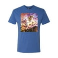 thumbnail image 2 of Unicorn Fanstasy Rainbow Castle Male Premium Tri Blend T-Shirt, Vintage Royal, Medium, 2 of 3
