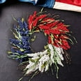 thumbnail image 2 of July 4th Wreath Americana Patriotic Wreath Handcrafted Memorial Day Wreath Festival Garland Decoration Front Door Wall Home Decor, 2 of 3