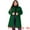Dark Green, variant on Women's Plus Size Long Sleeve Utility Overcoat 3X Camel