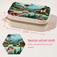 thumbnail image 5 of Dinosaur Velvet Portable Earring Organizer Box with Removable Compartment - Ideal Travel Organizer and Jewelry Box Gift, 5 of 7