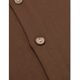 thumbnail image 6 of COOFANDY Men's 2 Piece Summer Beach Linen Button Down Shirt & Pant Outfit Set, 6 of 12