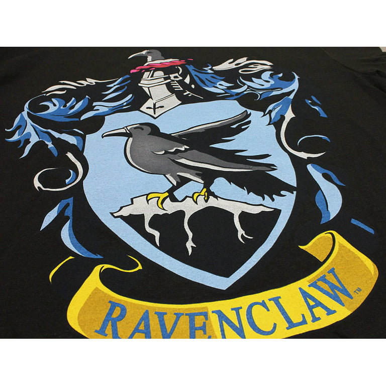 Harry Potter Ravenclaw Crest Men's Black T-Shirt- Large