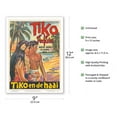 thumbnail image 2 of Tiko and the Shark (Tiko et le Requin) - Starring Marlene Among and Roau - Vintage Film Movie Poster c.1962 - Master Art Print (Unframed) 9in x 12in, 2 of 4