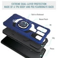 thumbnail image 2 of For Motorola Moto G Pure / Moto G Power 2022 Case Shockproof Ring Stand Cover With Free Tempered Glass Screen Protector - Navy, 2 of 5