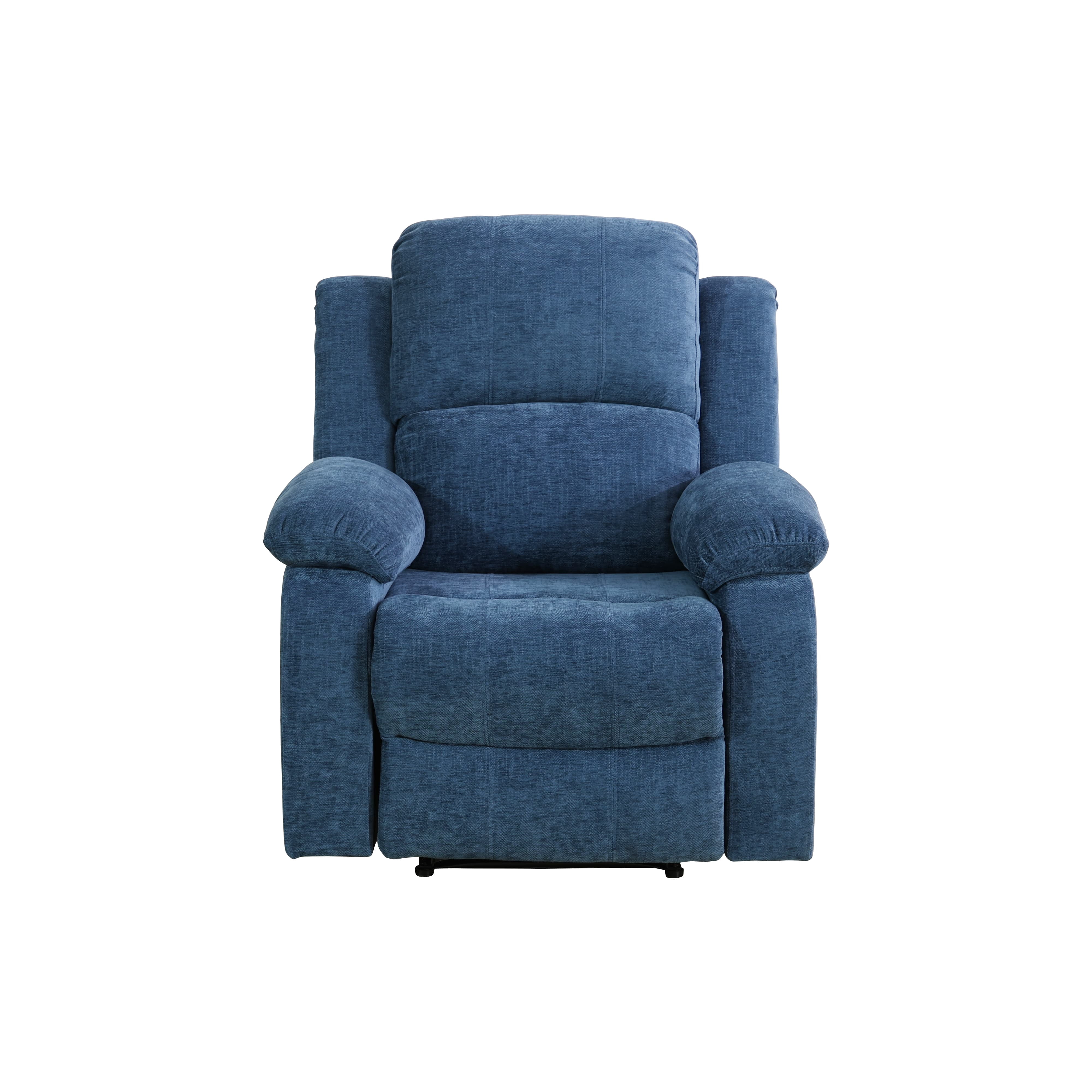 MAYEERTY Fabric Single Recliner Chair, Ergonomic Reclining Sofa with Adjustable Angle, for Living Room & Home Theater, Wear-Resistant