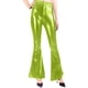 thumbnail image 3 of TaTaai Women Slim Fit Shiny Faux Leather Flared Pants Multi-Color Stretchy Fabric Ladies Club Party Daily Commute Wear Non-See-Through No Fading Elegant Long Pants Gift, 3 of 7