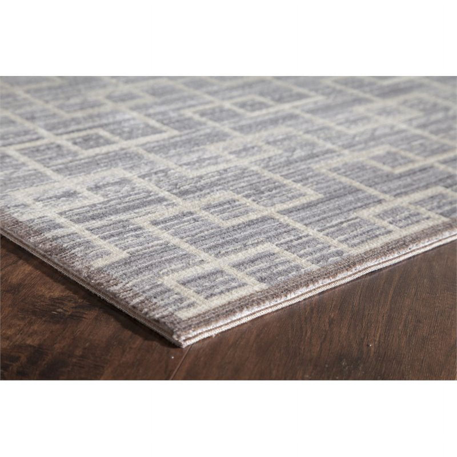 Rugs America Asteria Rectangular Geometric & Abstract Modern Area Rug, Gray