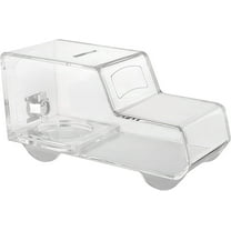 MCB Ambulance / Truck Shaped Acrylic Charity Donation Box , Collection Box - Tip Container (Clear)