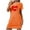 Orange, variant on Nfurl T-Shirt Nightgowns Womens Trendy Lip Print Sleepshirts Casual Summer Homewear Cozy Soft Pullover Nightdress Lightweight Round Neck Nightgown