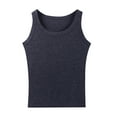 thumbnail image 3 of Annhoo Plus Size Tank Tops for Women Crew Neck Solid Sleeveless Shirts Casual Comfy Soft Beach Vacation Basic Blouses, 3 of 5