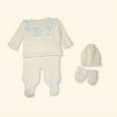 thumbnail image 2 of Karela Kids Stars Knitted Sleepwear - For Newborns, Blue, With Blanket, 2 of 2