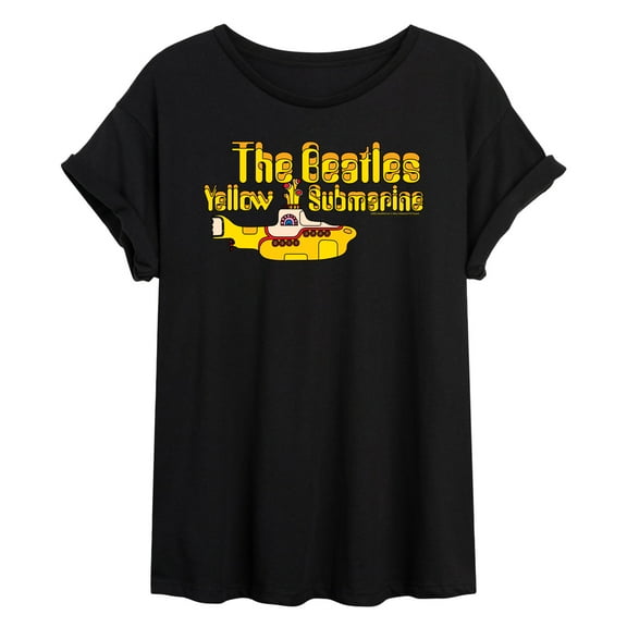 The Beatles - Yellow Submarine Logo - Juniors Ideal Flowy Muscle T-Shirt