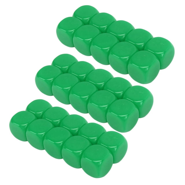 Juego de Dados en Blanco 30PCS 16MM Cubos de Dados Redondeados de Plástico de 6 Lados para Juegos Party Fun DIY Sticker Enseñanza de Matemáticas ANGGREK Otros