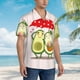 thumbnail image 3 of Fotbe Avocado Lovers Wearing Umbrella Camisa Hawaiana para Hombre Unisex – Camisa Casual de Verano con Botones de Manga Corta de Algodón y Lino,XX-Large, 3 of 7