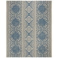 thumbnail image 4 of SAFAVIEH Beach House Kiaran Southwestern Indoor/Outdoor Runner Rug Cream/Blue, 2' x 8', 4 of 10