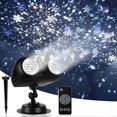 thumbnail image 1 of Christmas snow projection light, high brightness dynamic Led snow light projection, Ip65 waterproof, 1 of 5