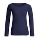 thumbnail image 4 of Blusa de mujer transparente de manga larga con malla, sin costuras, de poliéster, tallas S-XXL, 4 of 5