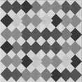 thumbnail image 1 of Ahgly Tapis d'Intérieur Lavable en Machine Carré Transitionnel Argent Platine Gris, 5 Pieds Carré, 1 of 7