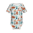 thumbnail image 2 of Balery Cute Tableware Pattern Baby Climbing Clothes Infant Bodysuit Cute Infant Bodysuit Baby Romper-9M, 2 of 7