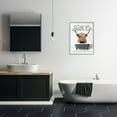 thumbnail image 3 of Stupell Industries Highland Cow Bubble Bath Animals & Insects Painting Gray Framed Art Print Wall Art, 24 x 30, 3 of 9