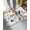 White, variant on Luxury Plush Bathroom Rugs Mat, Rustic Cat Soft Shaggy Bath Carpet, Funny Cute Fish Leaves Bubble Non-Slip Floor Mat for Kitchen, Bedroom, 16"x24"