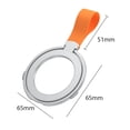 thumbnail image 2 of Soporte magnético para agarre de teléfono con anillo, rotación 360 para iPhone 15 (bucle plateado y naranja), 2 of 5