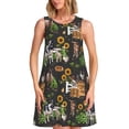 thumbnail image 1 of Easygdp Farm Animals 2 para Vestido Transpirable de Mujer, Vestido Suelto de Manga Corta con Pliegues y Bolsillos para el Verano, 1 of 7