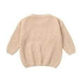 thumbnail image 6 of Ketyyh-chn99 Toddler Sweater Toddler Baby Boy Girl Oversized Long Sleeve Mock Neck Knit Sweater Infant Winter Clothes Size for 4-5 Years,Khaki, 6 of 9