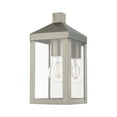 thumbnail image 4 of Livex Lighting Nyack Outdoor Wall Lantern in Nickel, 4 of 11