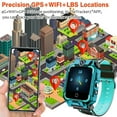 thumbnail image 3 of Eurhowing GPS SmartWatch, 4G Kids Phone Watch with 2 Way Video Call, Real-Time Location, SOS, Voice Chat, HD Touch Screen, Dual Camera, Gifts for Boys Girls Age 3-15, Green, 3 of 10