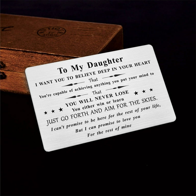 Daughter Gifts from Mom Dad, Birthday Gifts for Daughter Adult, to My  Daughter H