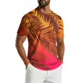 thumbnail image 3 of Youpwaven Men's Hawaii Tropical Graphic T-Shirt, All-over Palm Tree Sunset Print Summer Tee, Casual Short Sleeve Crew Neck Beach Top, Soft Vacation Apparel, 3 of 7