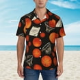 thumbnail image 5 of Basketball And Hoops Men'S 3d Print Casual Button Down Shirts, Novelty Hawaiian Short Sleeves 2xl, 5 of 7