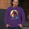 thumbnail image 4 of Full Moon Bigfoot Long Sleeve T-shirt Hiking Sasquatch Hide and Seek Champion, 4 of 7