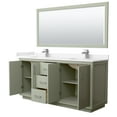 thumbnail image 4 of Wyndham Collection Wcf1111-72D-Vca-M70 Icon 72" Free Standing Double Basin Vanity Set -, 4 of 7