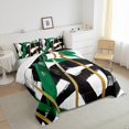 thumbnail image 3 of Homewish Geometric Stripes 3 Pieces Queen Comforter Set for Teens Boys Girls,Abstract Lines Ultra Soft Bedding Sets,Vintage Aesthetic Bedding Comforter Set Breathable,Lightweight Room Decor, 3 of 8