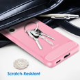 thumbnail image 7 of JETech Slim Fit Case Compatible with Samsung Galaxy S21 5G 6.2-Inch, Thin Phone Cover with Shock-Absorption and Carbon Fiber Design (Pink), 7 of 7