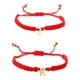 thumbnail image 1 of 2 piezas pulsera de la amistad cuerda trenzada pulsera encanto ajustable hecho a mano, 1 of 6