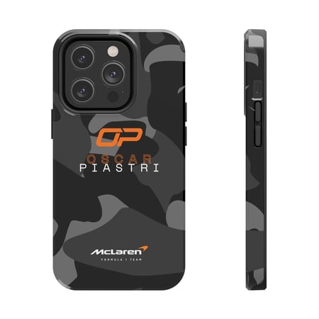Pink Polar Apple iPhone 14 Pro Oscar Piastri Oscar Piastri 81 Formula Racing 2025 camoflauge pattern Phone Case