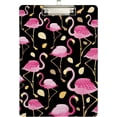 thumbnail image 2 of FMSHPON Pink Flamingos Clipboard Hardboard Wood Nursing Clip Board and Pull for Standard A4 Letter 13x9 inches, 2 of 8