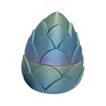 thumbnail image 2 of 3D Printed Crysta Dragon Articulated Sculpture with Detachable Dragon Scale Egg Christmas Decoration Gift for Boys, 3D Printing Crystal Dragon Fidget Toy Surprise Home Decor, 2 of 3