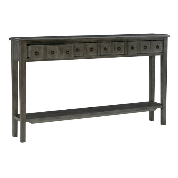 60 Inches 4 Drawer Console Table With, 60 Inch Console Table With Drawers