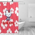 thumbnail image 3 of Hello Kitty Shower Curtains for Bathroom, Kids Shower Curtain Sets Waterproof Fabric Cloth Bath Curtains with 12 Hooks 72x72 inch, 3 of 7