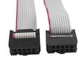 thumbnail image 2 of FC10P IDC Cable de extensión de datos de disco duro de 10 pines F/F, cable plano de cinta de 100 cm de largo para placa base, 2 of 2