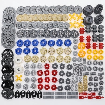 233pcs Technic Parts Set: Gears, Axle, Pin, Connector, Cam, Worm Cogs, Steering Parts, Differential & Engine Kit – Compatible with Lego Technic, MOC Replacement Pieces