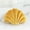 Yellow, variant on 3D Throw Pillows Shell Shaped Accent Throw Pillow, for Couch Bed Living Room, Pack of 1, Deep Purple, 13 X 9.8 inches