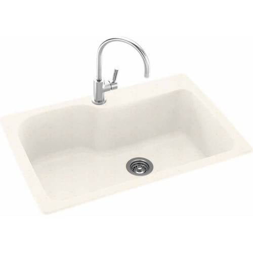 Swan KSSB3322010 33" x 22" Swanstone SingleBasin Dual Mount Kitchen