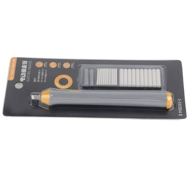 Auto Eraser, Plastic Alloy Electric Eraser Kit Easy To Hold Gray For Artistic Painting For Sketch