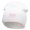 White, variant on FAB Embroidered 8 Inch Short Beanie - Black OSFM