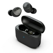 JLab Go Pop+ True Wireless Earbuds, Black, Bluetooth, IPX4, Be Aware Mode, Customize Sound, Controls